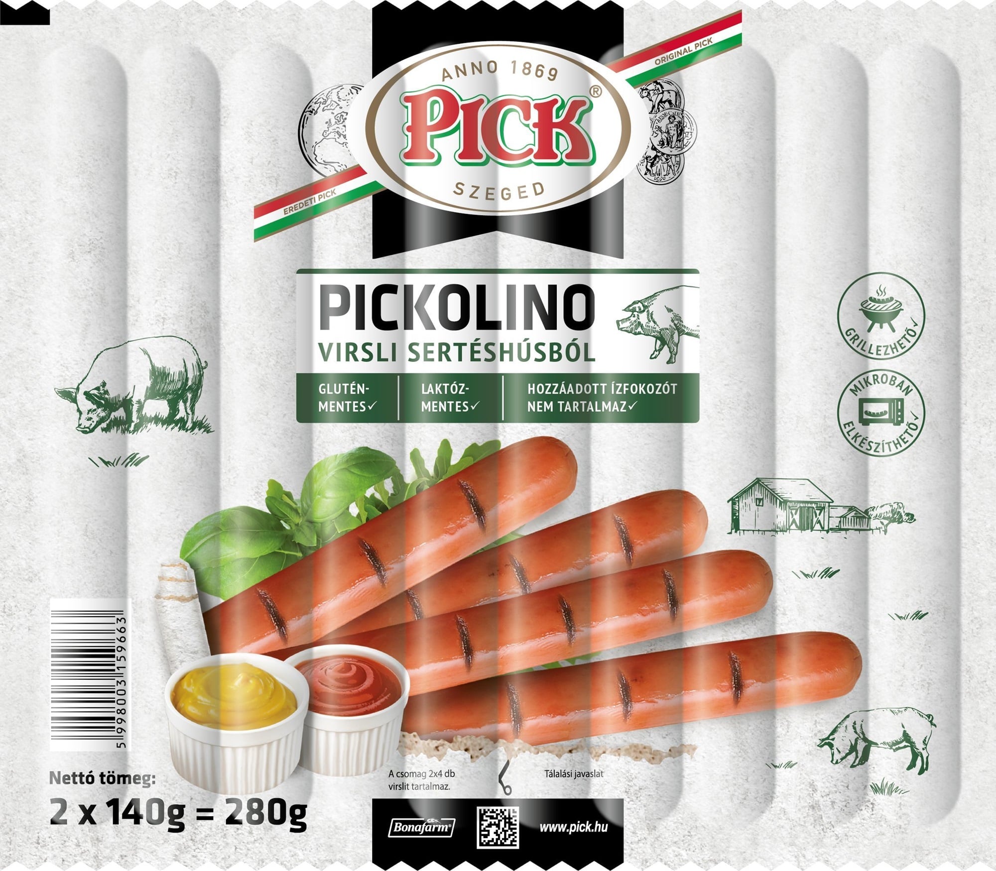 Pick Pickolino virsli sertéshúsból 2x140g