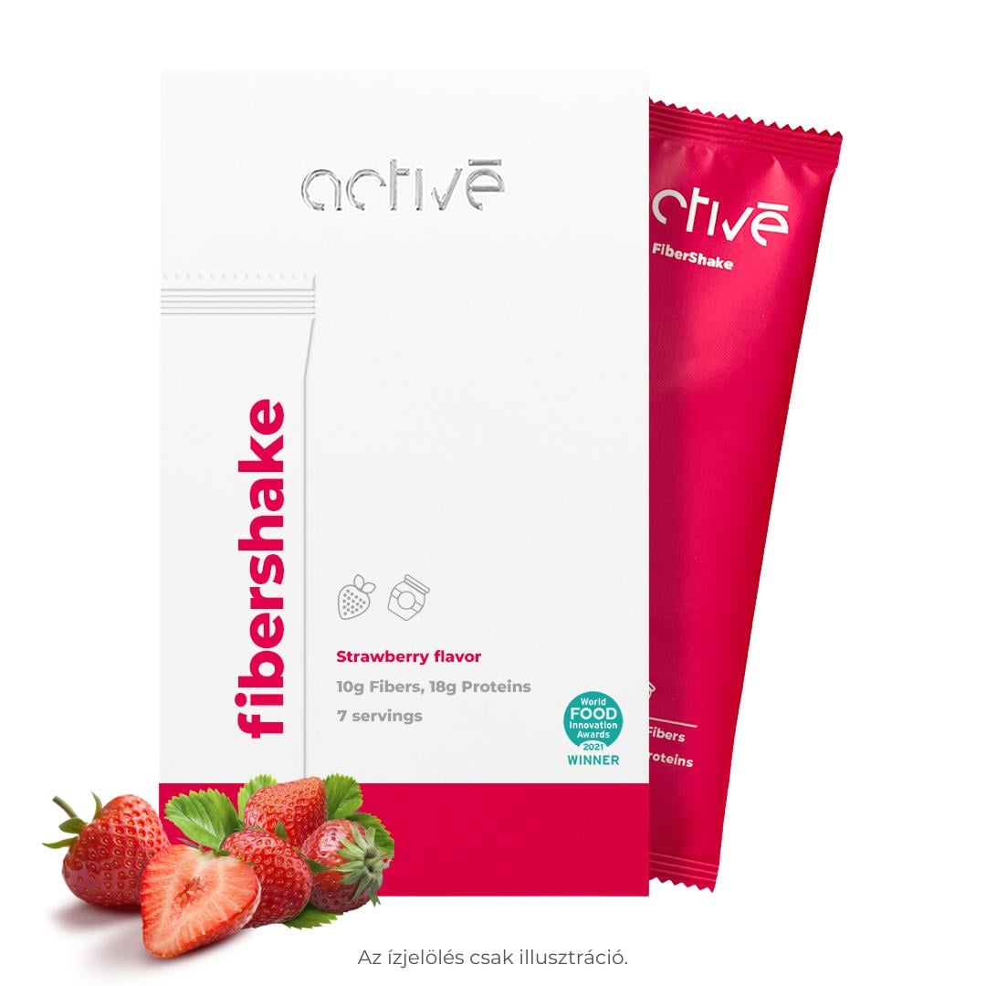activé FiberShake strawberry eper ízű rost shake