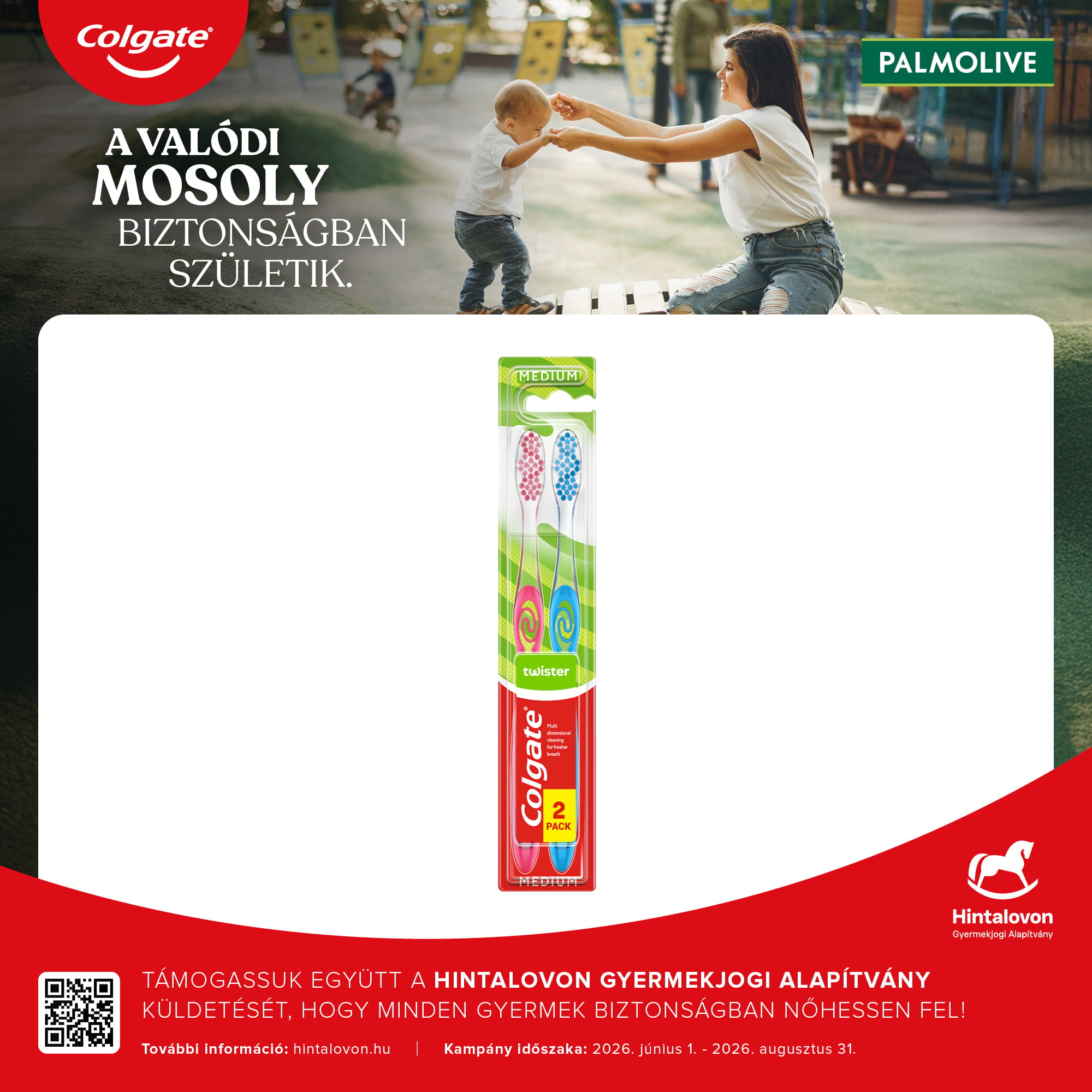 Colgate Fogkefe Twister Medium Duo