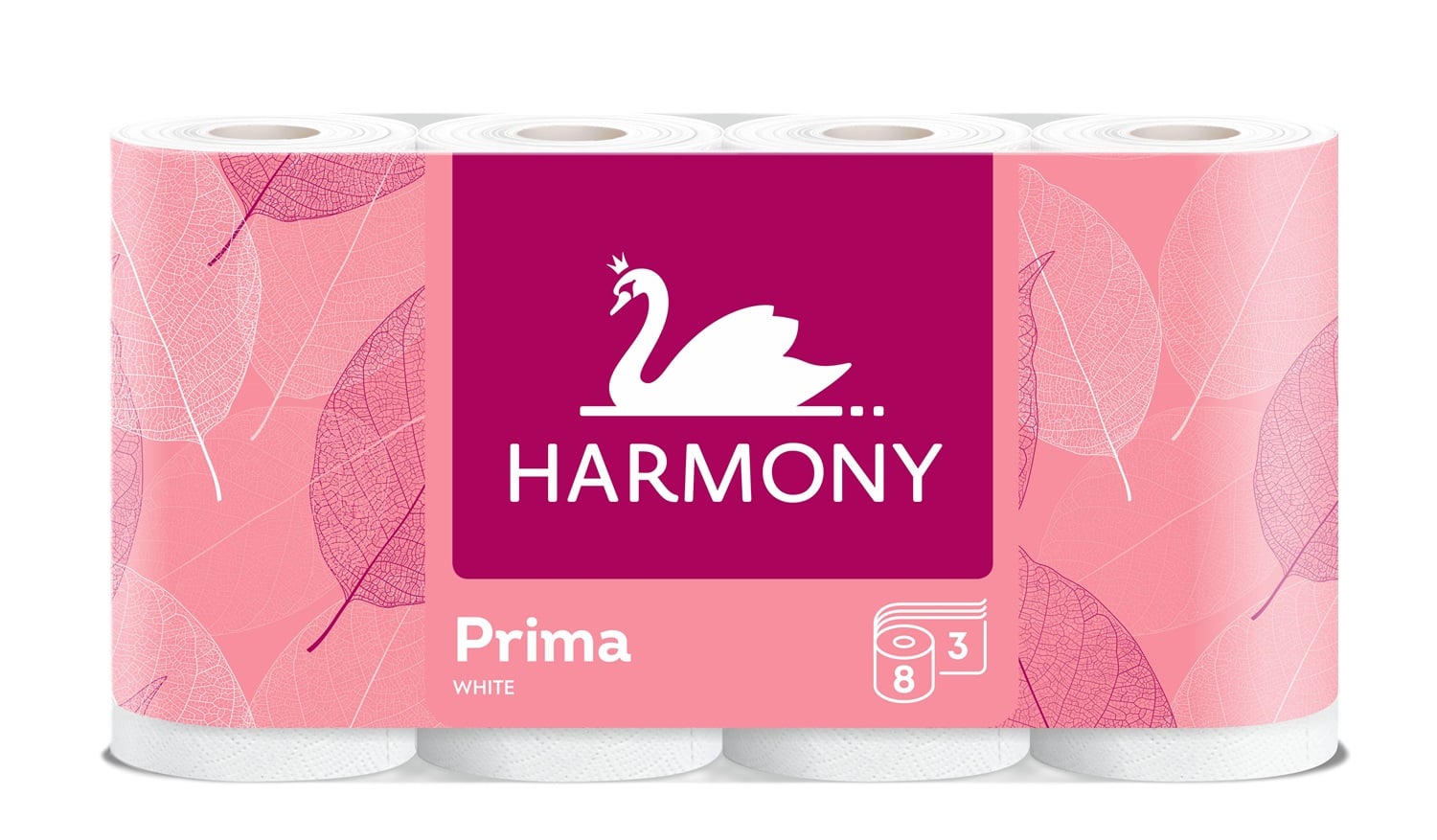 Harmony prima 3 rétegű 8 tekercses toalettpapír