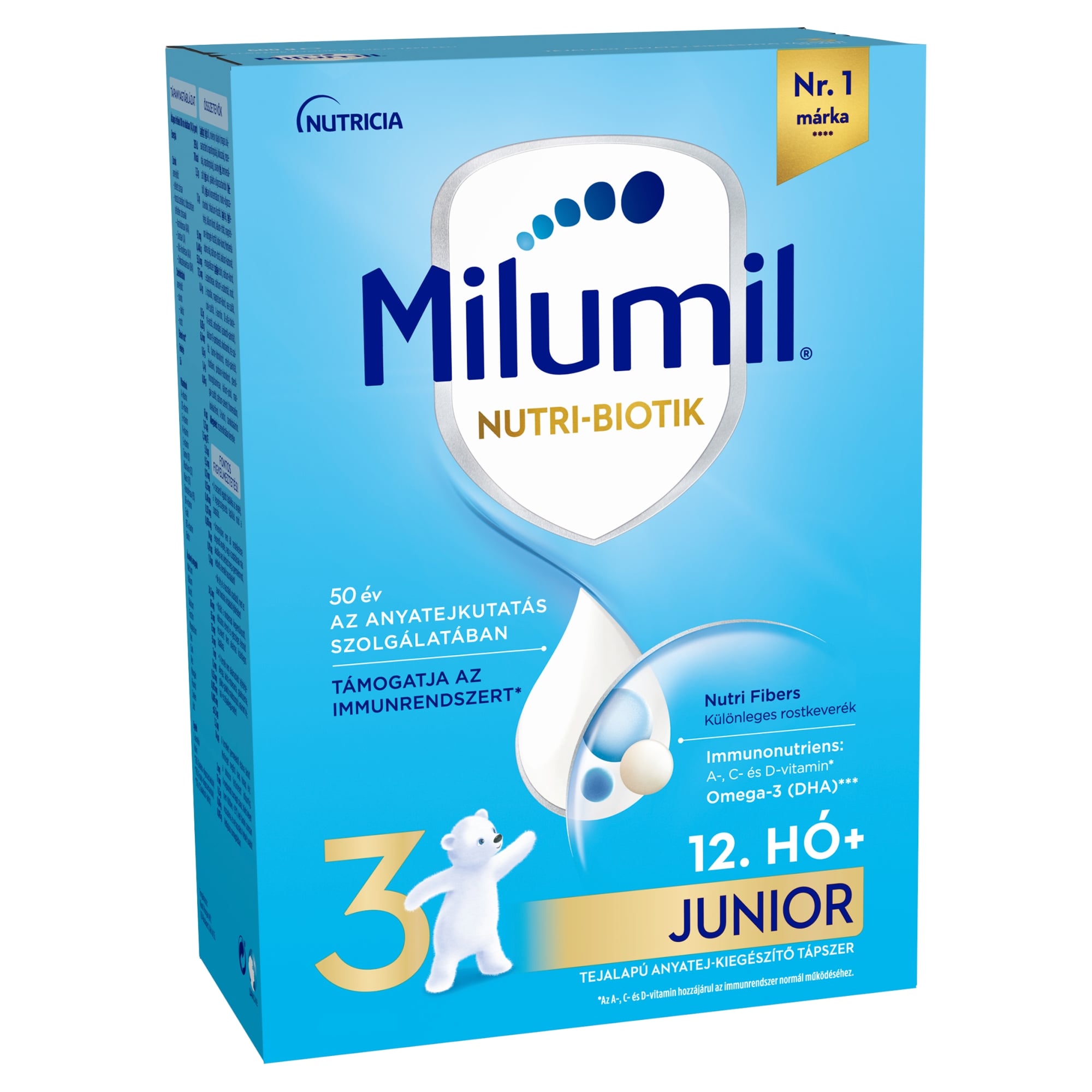 Milumil 3 Junior tejalapú anyatej-kiegészítő tápszer 12 hónapos kortól
