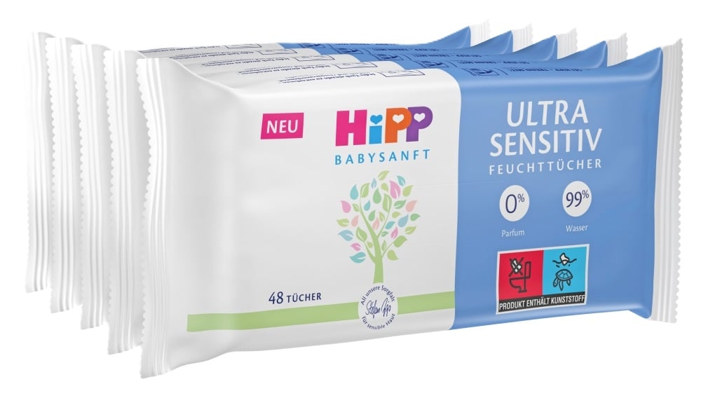 HiPP Babysanft Ultra Sensitive nedves törlőkendő
