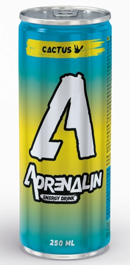 Adrenalin kaktusz-guavaízű szénsavas energiaital hozzáadott koffeinnel és vitaminokkal