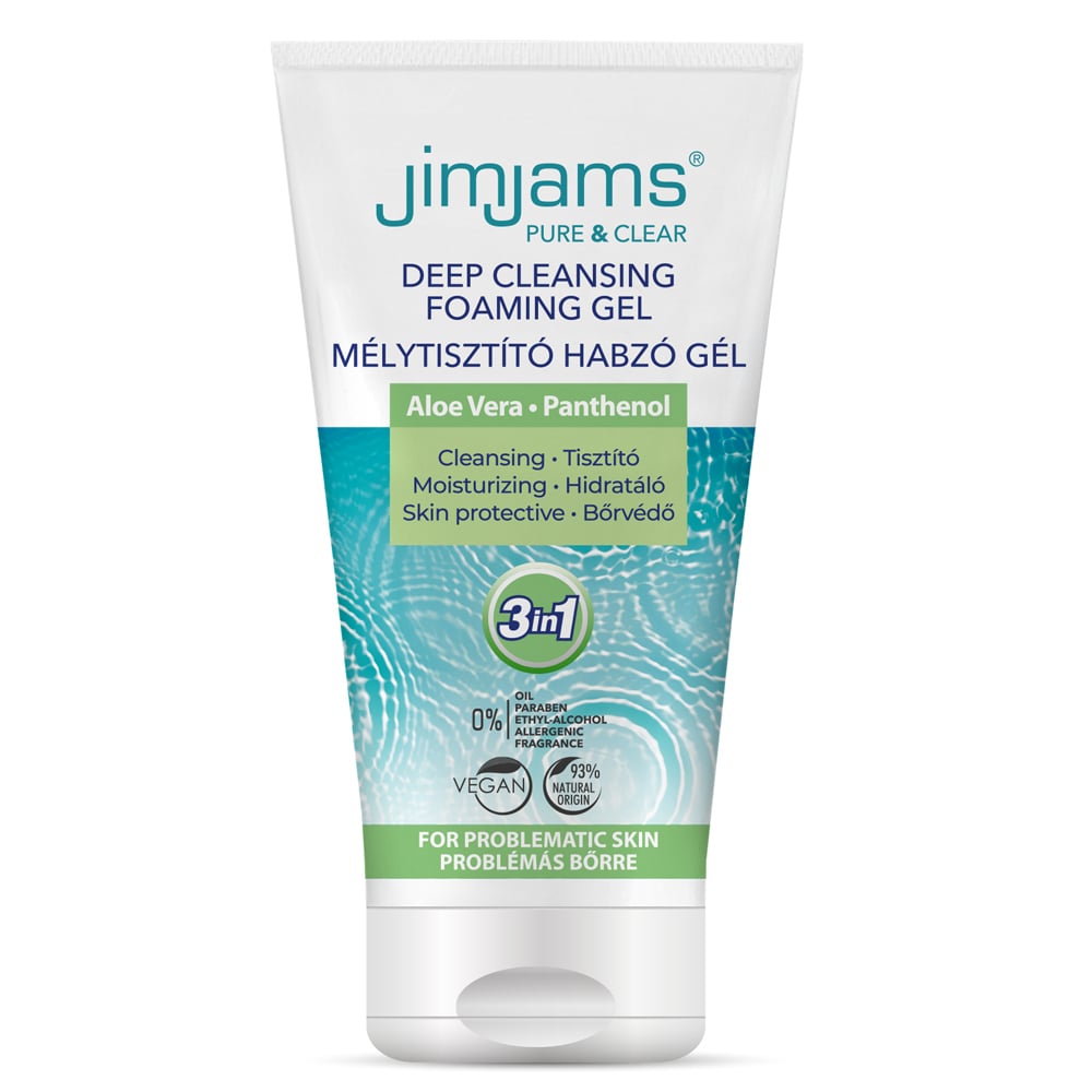 Jimjams Pure & Clear Mélytisztító habzó gél