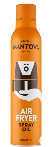 Mantova 230 air fryer spray- magas olajsav tartalmú napraforgó olajjal, avokádó- és rizs olajjal