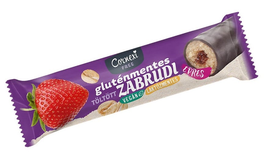 Cornexi GM zabrudi - epres töltelékkel töltött csokoládés zabrúd, kakaós bevonattal