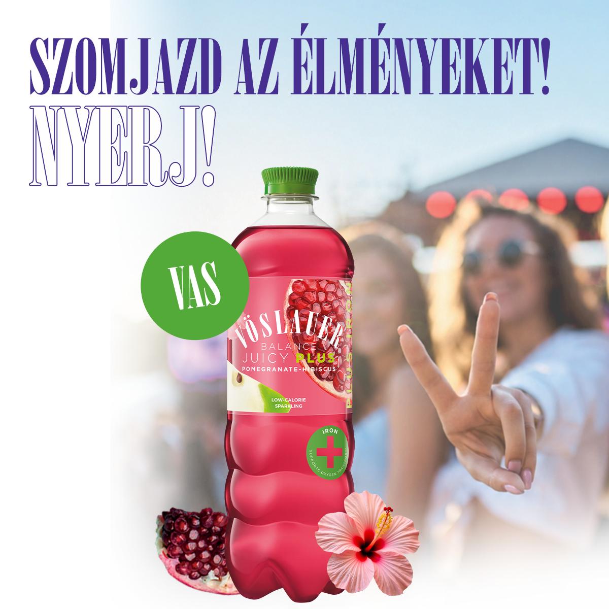 Vöslauer Balance Juicy Plus Gránátalma-hibiszkusz