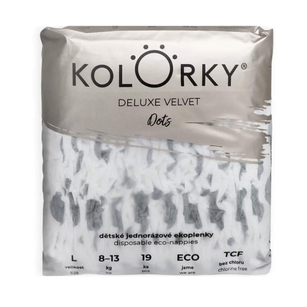 Kolorky Delux Konfetti Party Öko pelenka L (8-13kg) 4-es méret