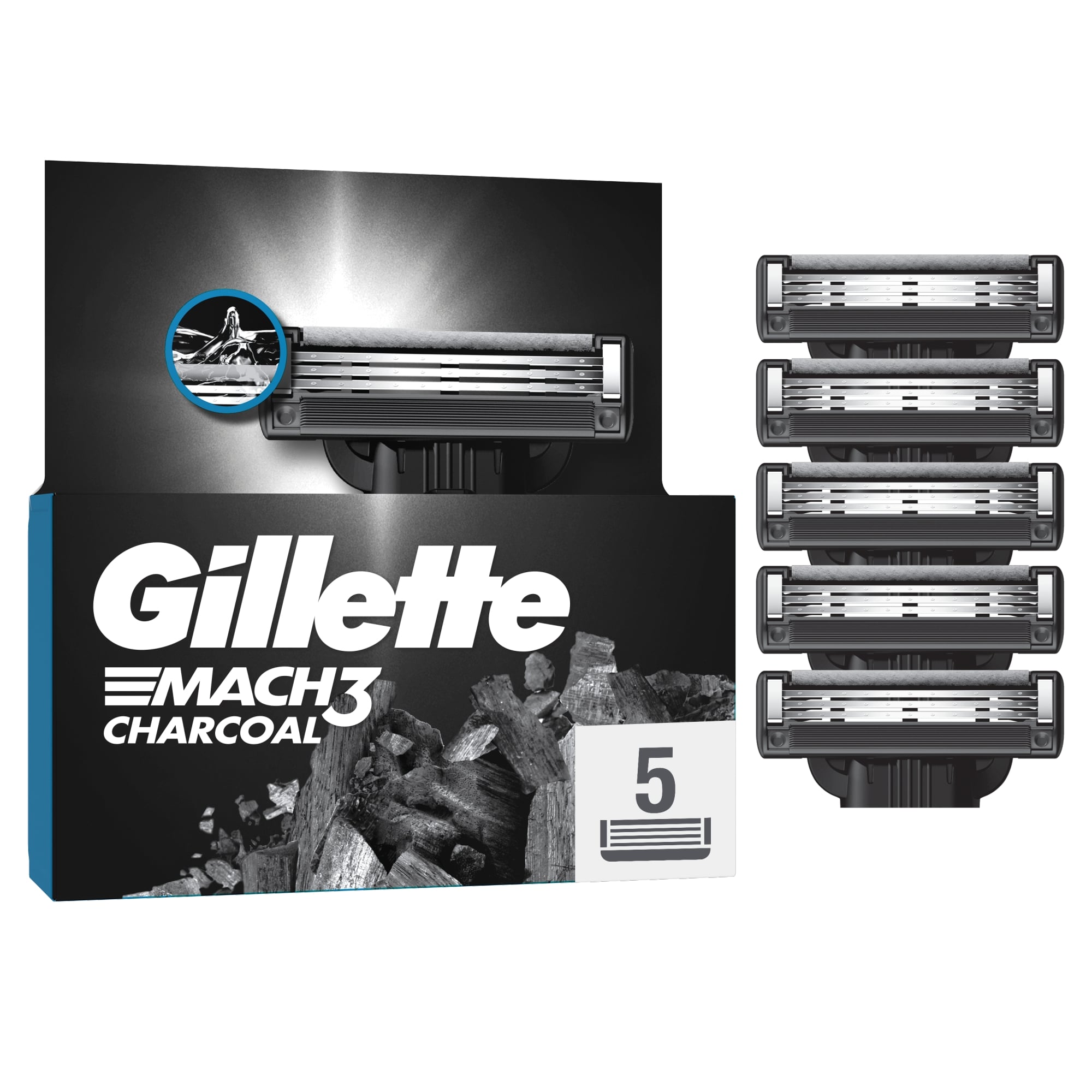 Gillette Mach3 Charcoal Borotvabetétek Férfiaknak