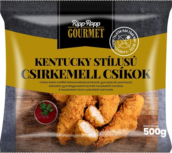 Ripp-Ropp Gourmet Kentucky stílusú csirkemell csíkok