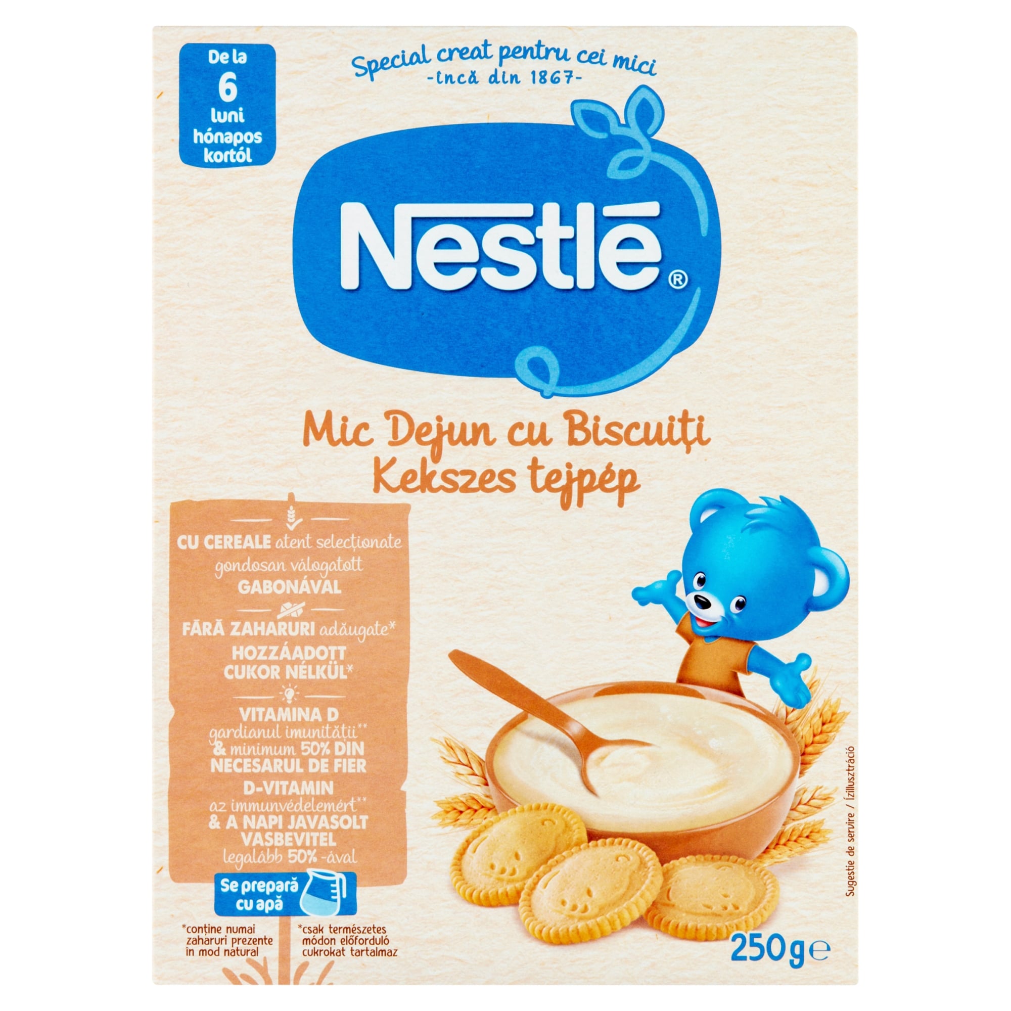 Nestlé Kekszes tejpép bifidusszal 6 hónapos kortól