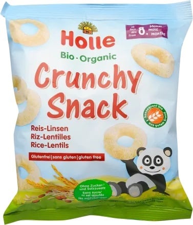 Holle Bio Rizs-lencse baba snack 8 hónapos kortól