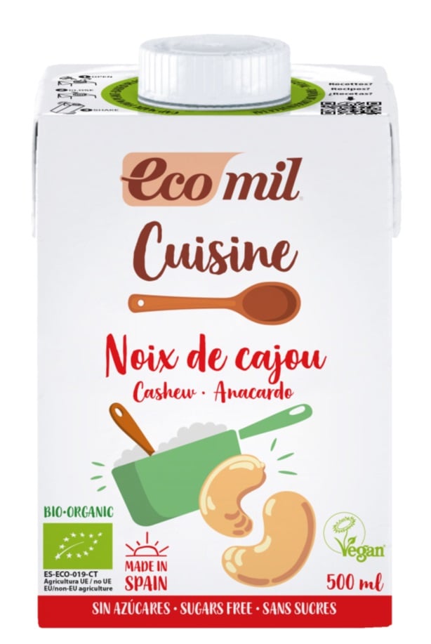 Ecomil BIO Konyhai főzőalap kesudióból, cukormentes