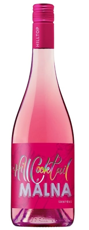 Hillcocktail Málna (szénsavas ízesített boralapú koktél)