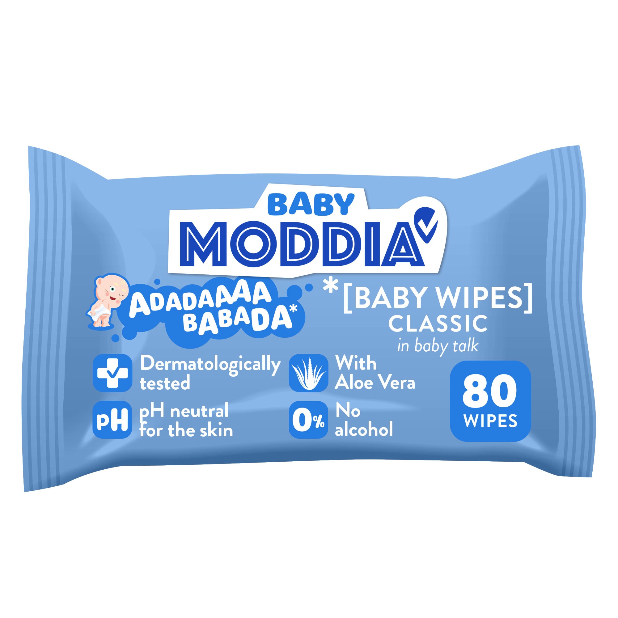 Moddia Baby nedves törlőkendő Classic
