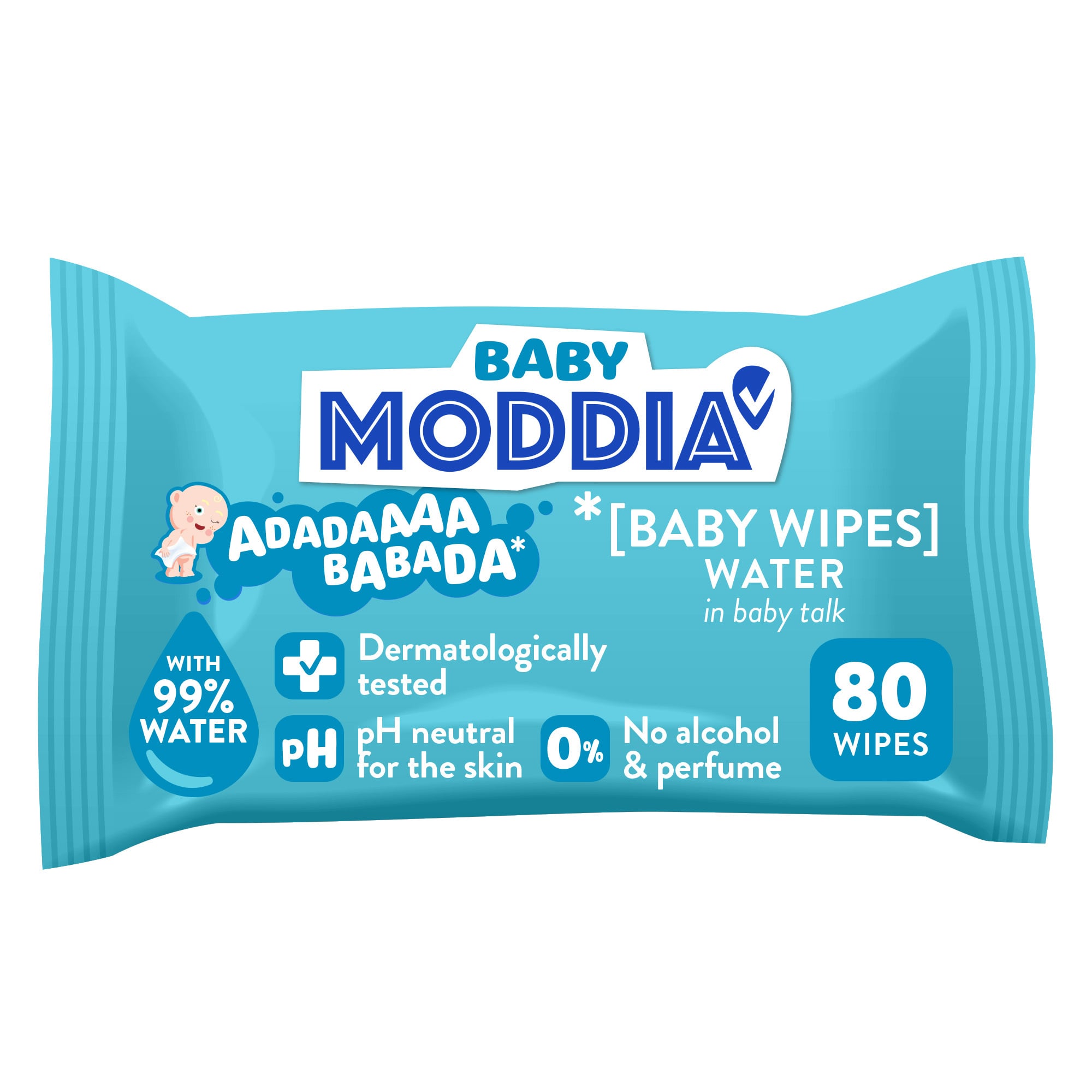 Moddia Baby Water nedves törlőkendő