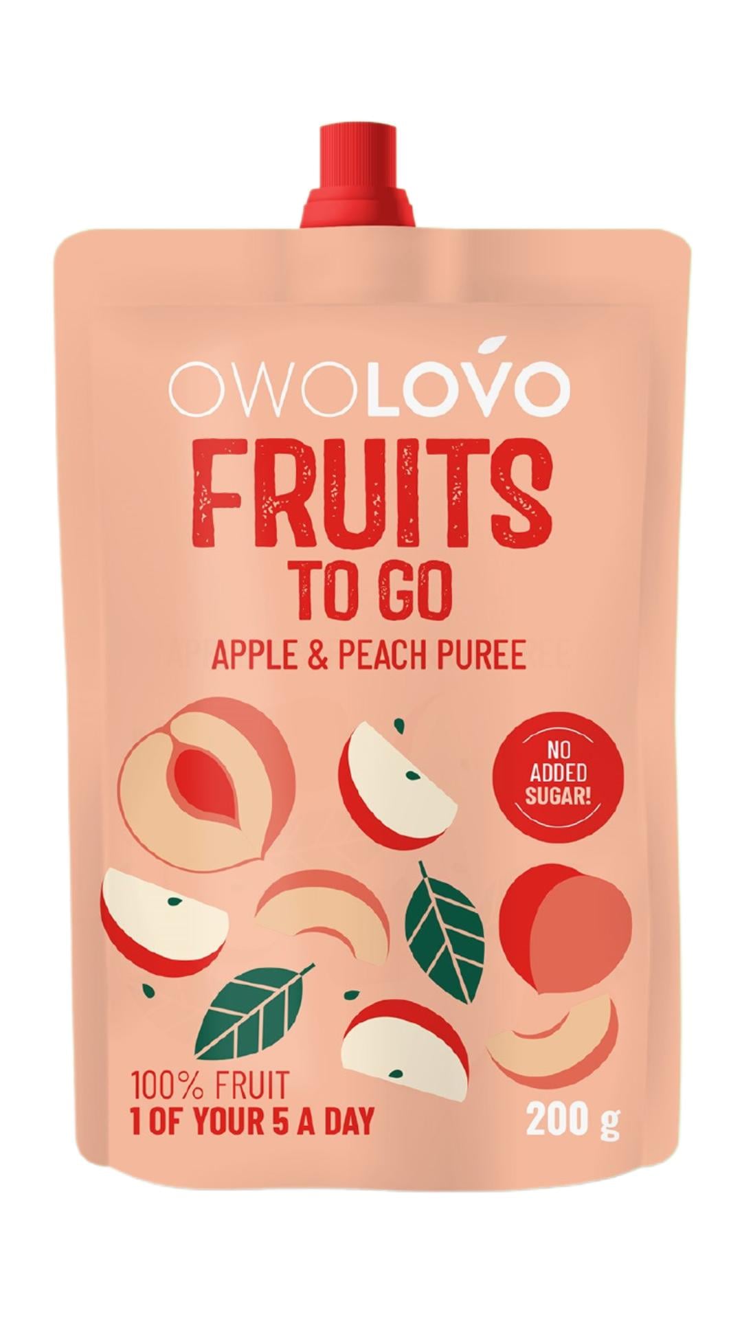 Owolovo 100% gyümölcspüré Alma-Őszibarack