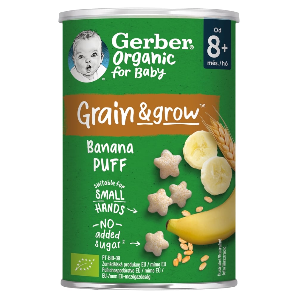 Gerber banános bio gabonasnack