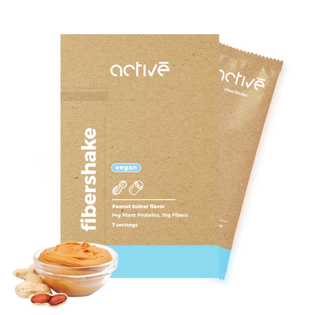 activé FiberShake® mogyoróvaj ízű vegán rost shake