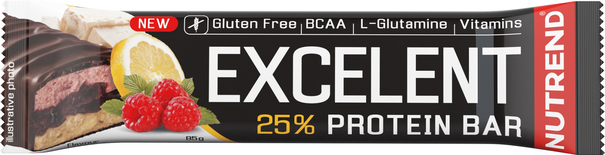 NUTREND Excelent Double Proteinszelet - Citrom+Túró+Málna