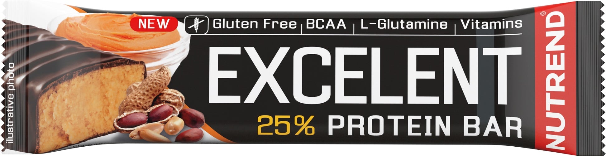 NUTREND Excelent Proteinszelet - Mogyoróvaj
