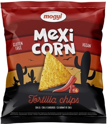 Mogyi Mexi Corn tortilla chips chilis