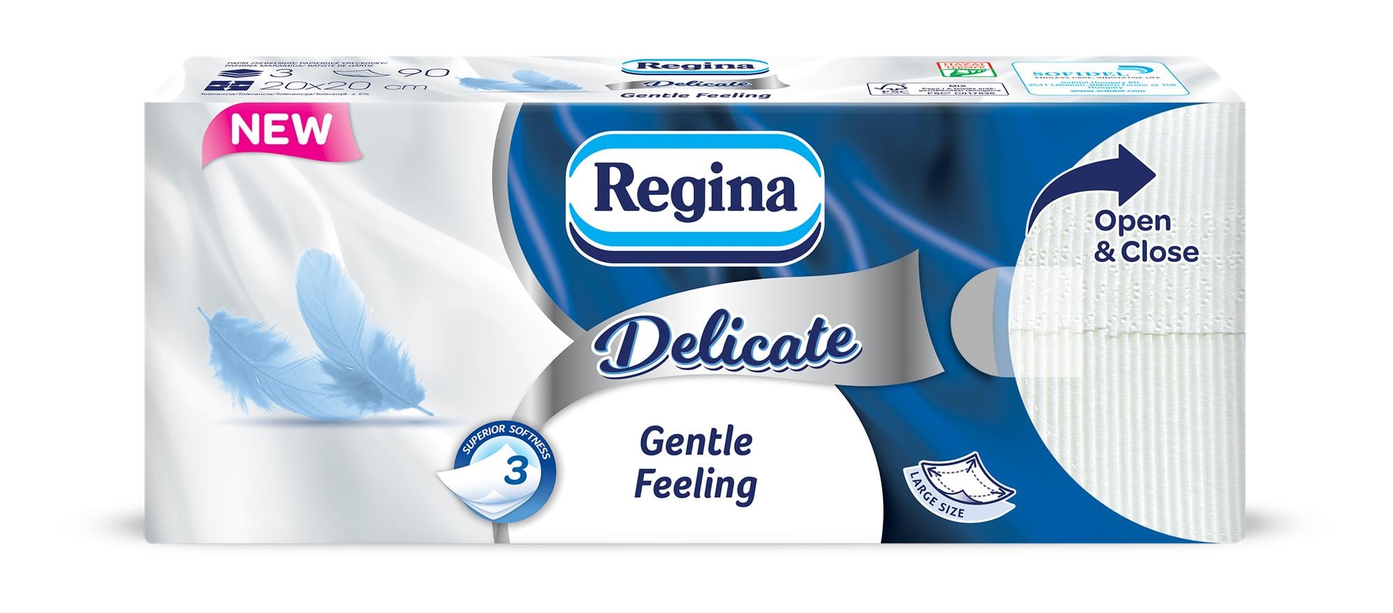 Regina Delicate Gentle Feeling papír zsebkendő