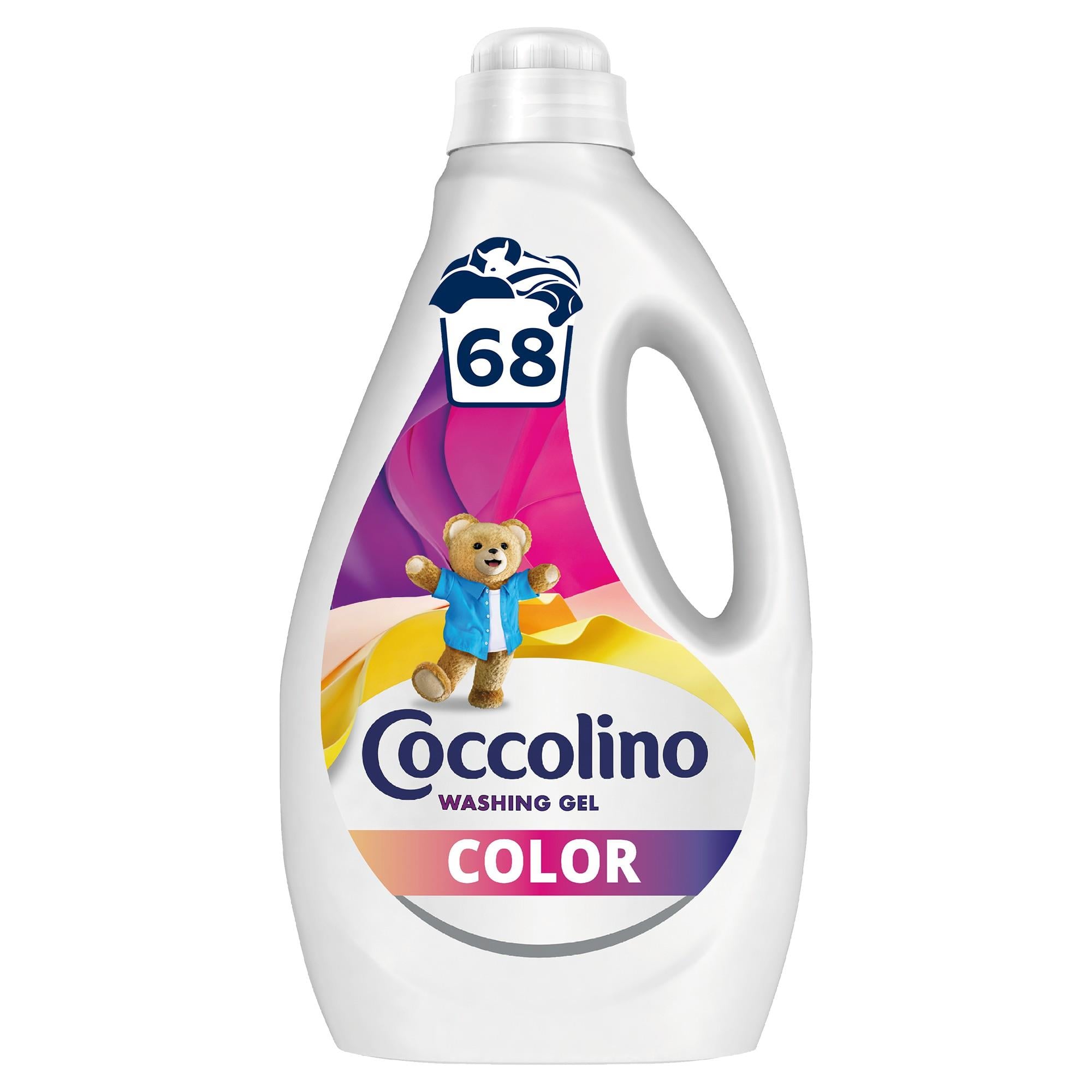 Coccolino Color mosószer színes ruhákhoz, 68 mosás, 2.72 l