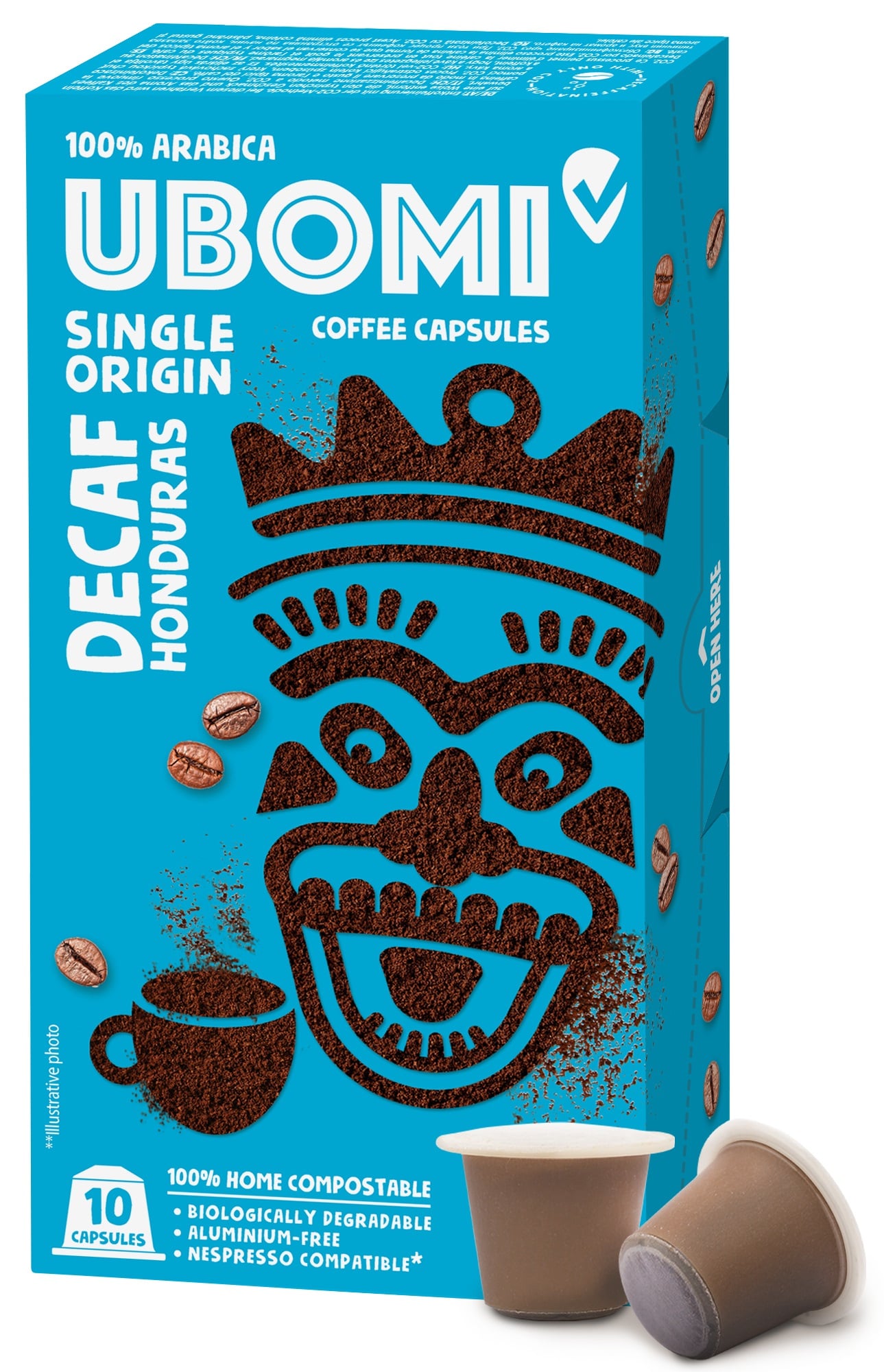 UBOMI koffeinmentes kávékapszula CO2