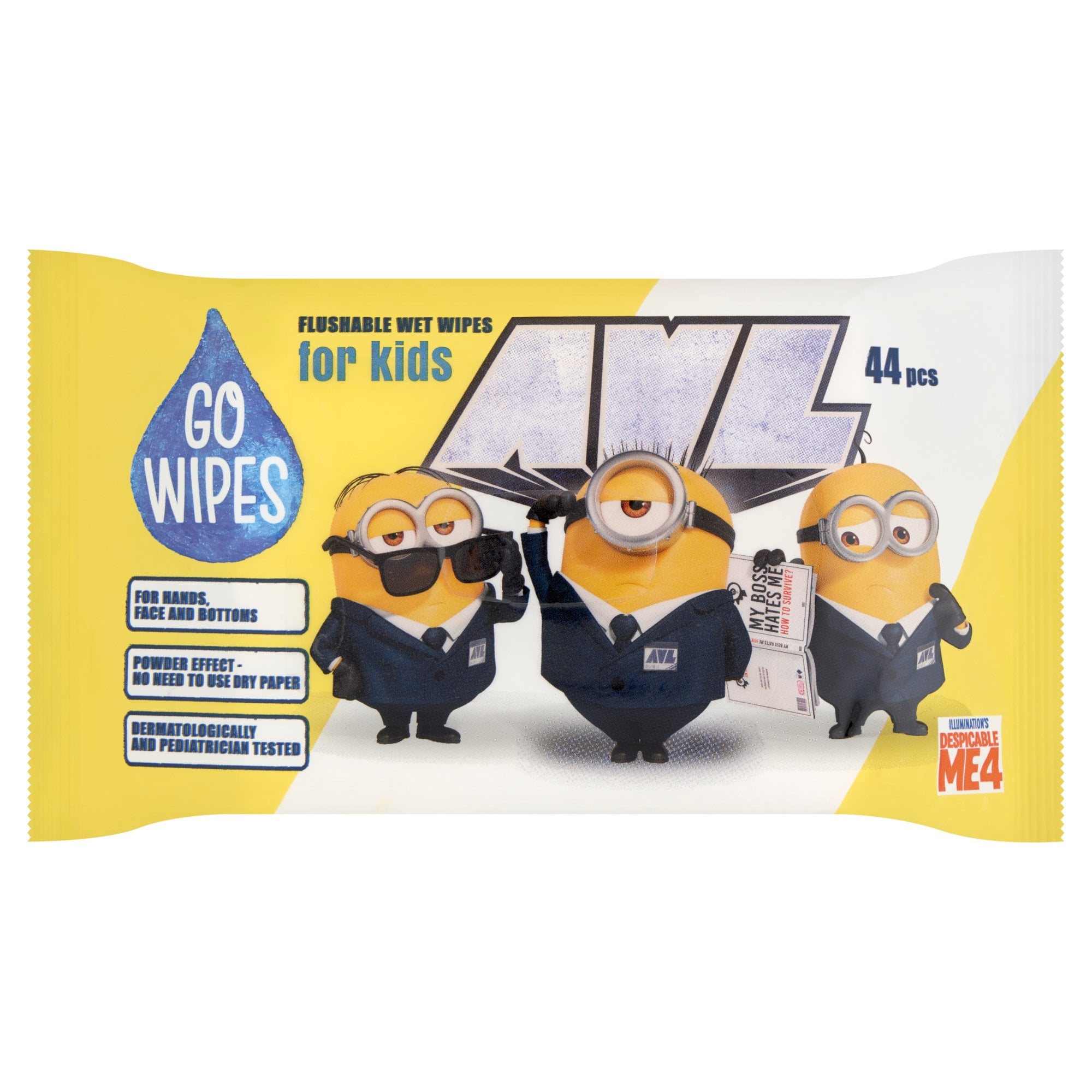 GoWipes Minions nedves toalettpapír többféle mintával