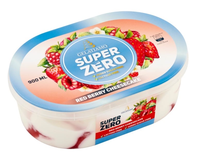 Super Zero Red Berry Cheesecake jégkrém