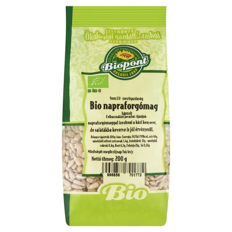 Napraforgómag, hántolt BIO