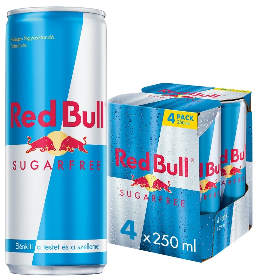 Red Bull Cukormentes energiaital 4-es csomag