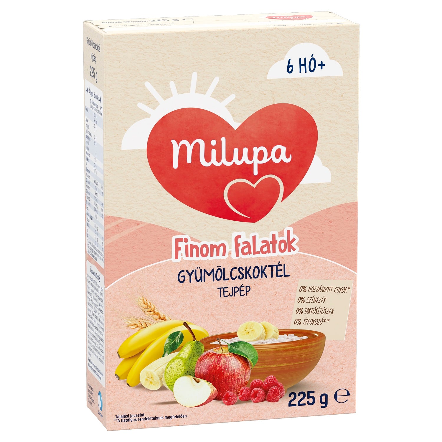 Milupa Finom Falatok Gyümölcskoktél tejpép 6 hó+