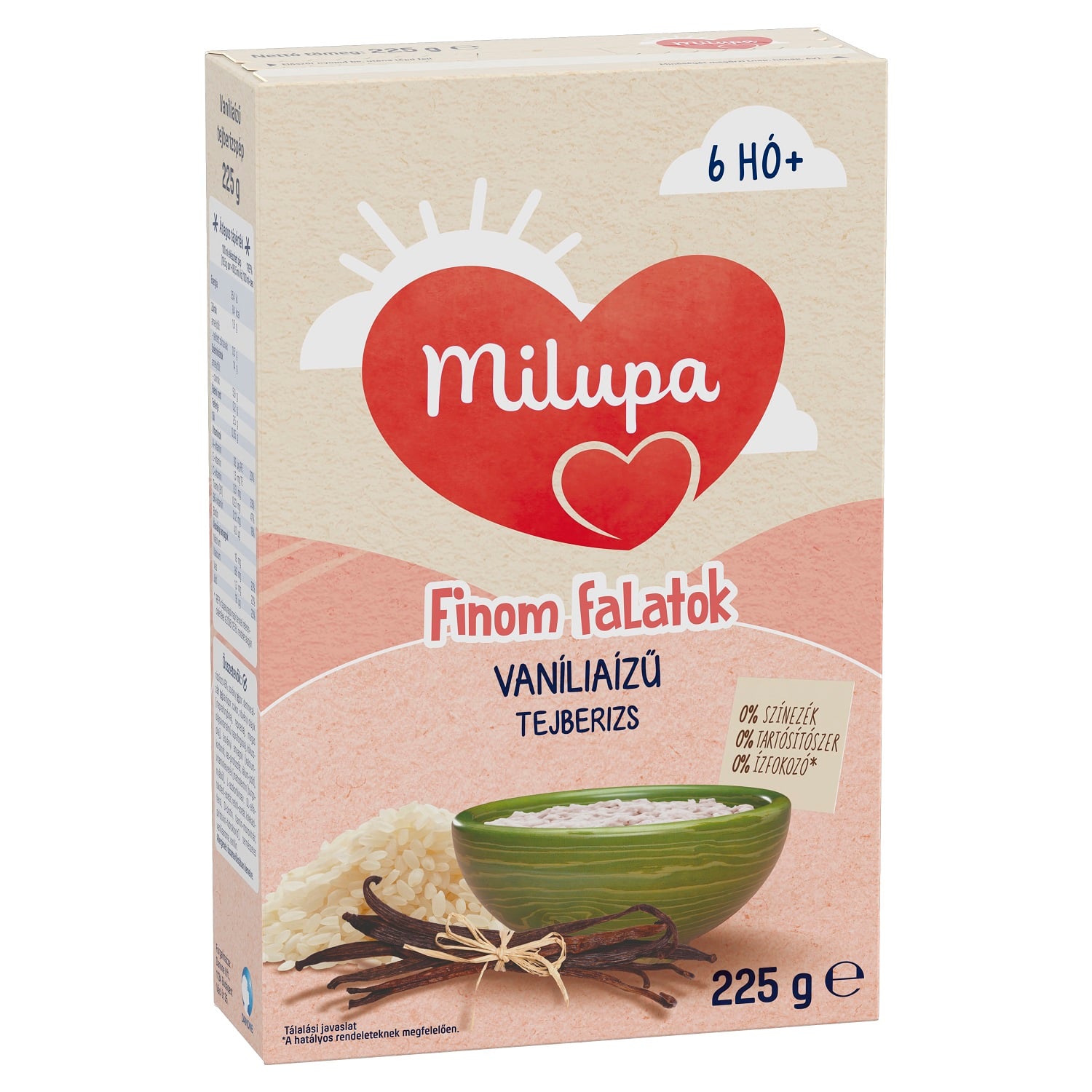 Milupa Finom falatok vaníliaízű tejberizs 6 hó+