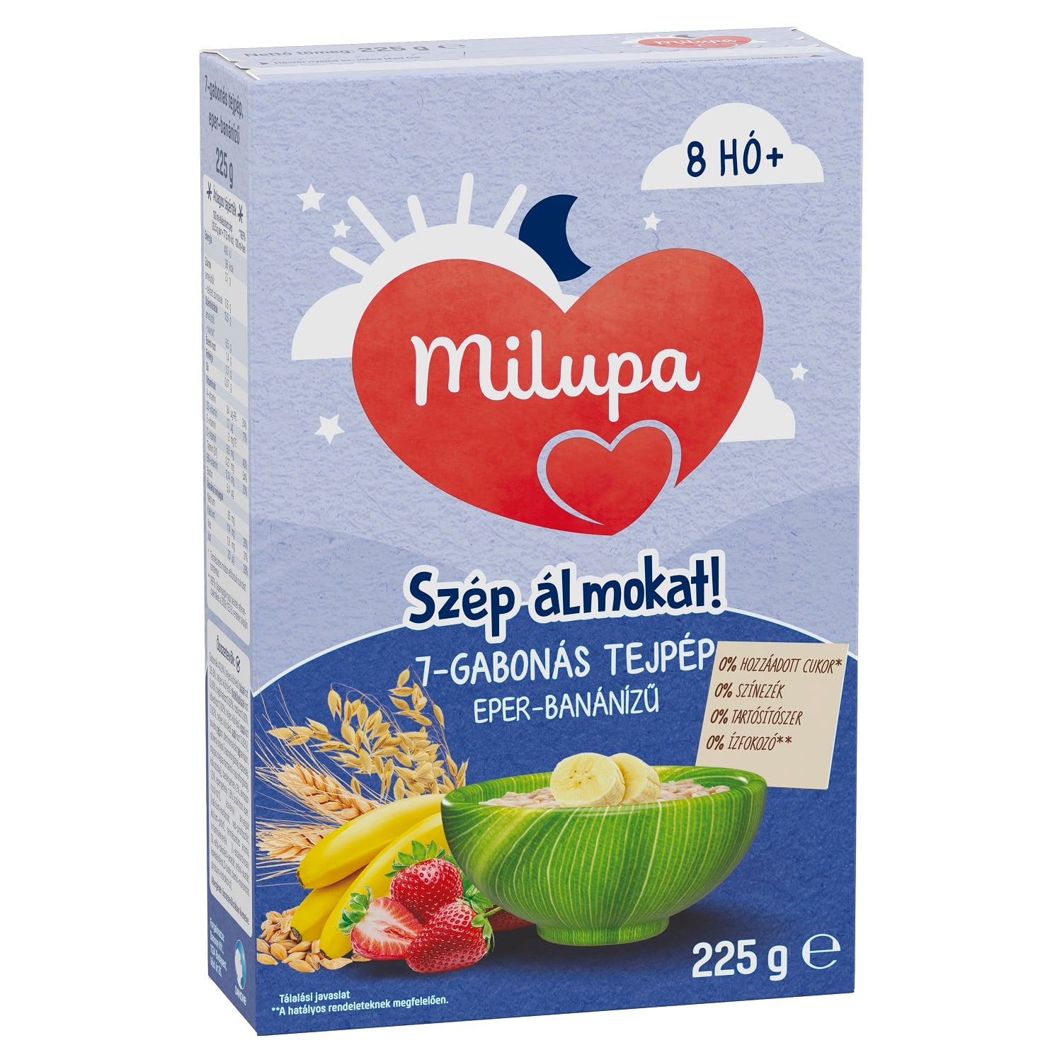 Milupa Szép álmokat! 7 gabonás tejpép eper - banánízű 8 hó+