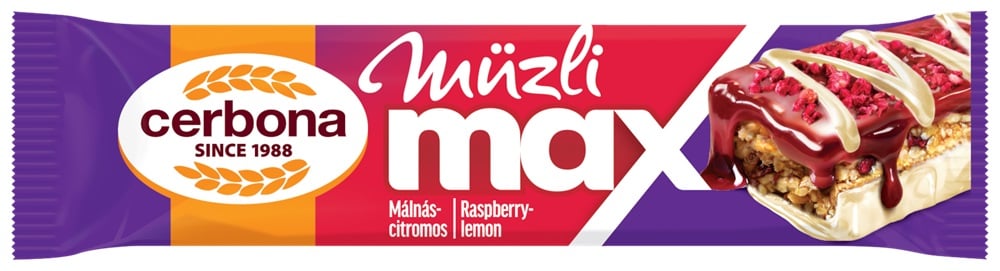 Cerbona Max málnás-citromos szelet