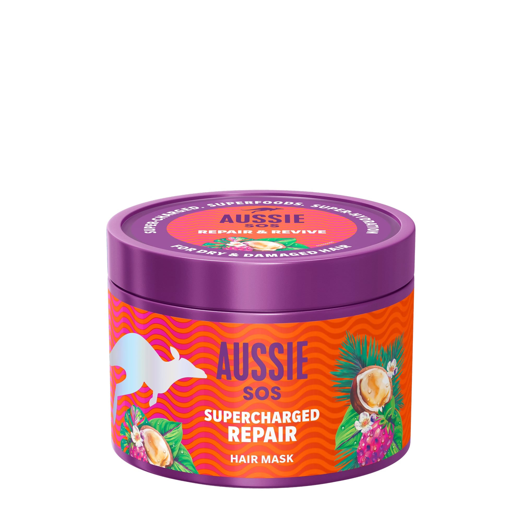 Aussie SOS Supercharged Repair Hajpakolás Rendkívül Száraz és Károsodott Hajra