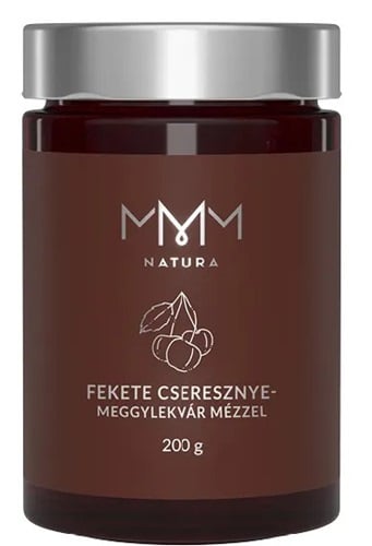 MMM Feketecseresznye-meggy lekvár mézzel (80%)