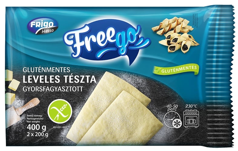 Freego Gluténmentes leveles tészta, gyorsfagyasztott
