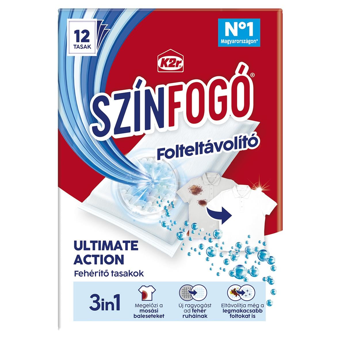 K2R Színfogó Folteltávolító Fehér ruhákhoz