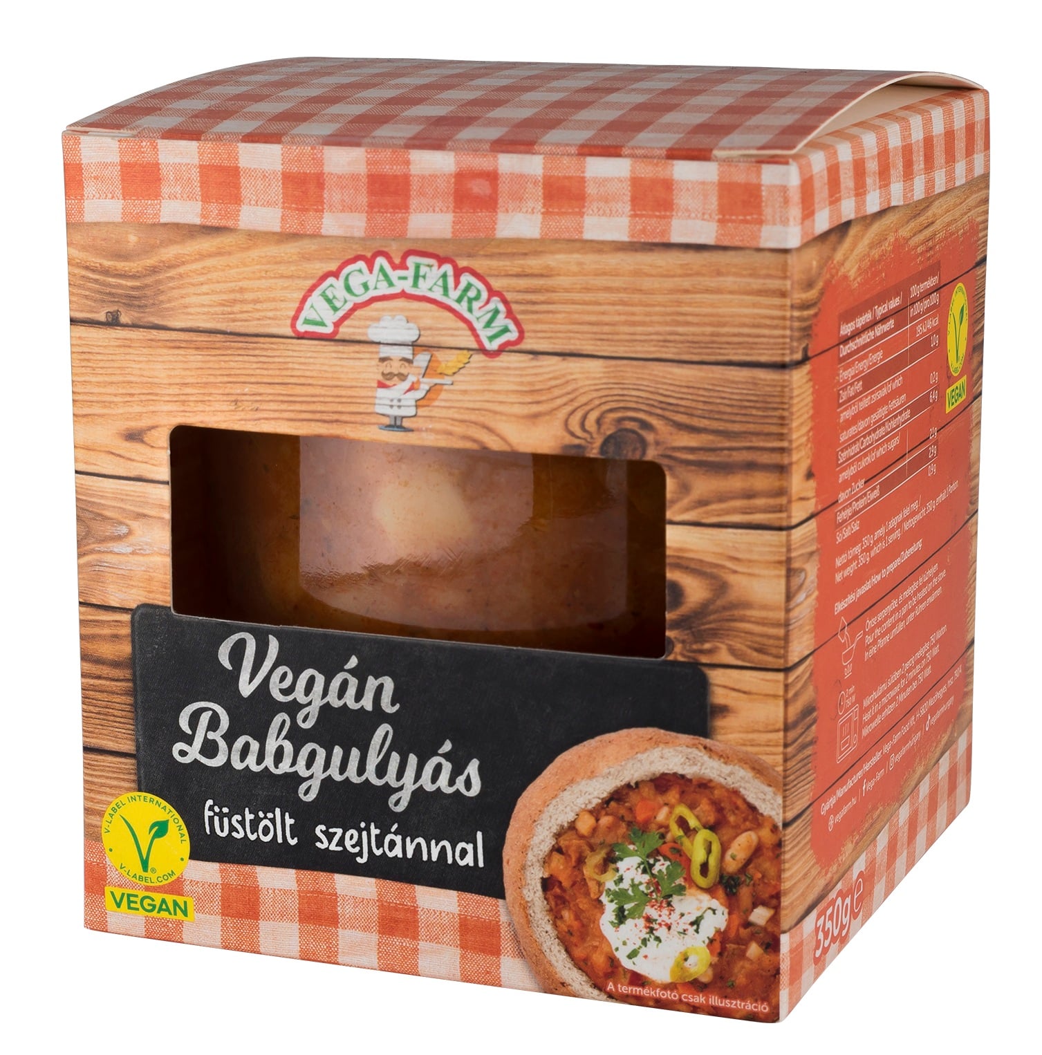 Vega-Farm Vegán Babgulyás füstölt szejtánnal