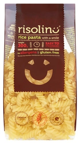 Risolino gluténmentes rizstészta fusilli
