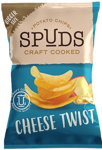 Spuds "Cheese twist" sajtos ízű burgonyachips