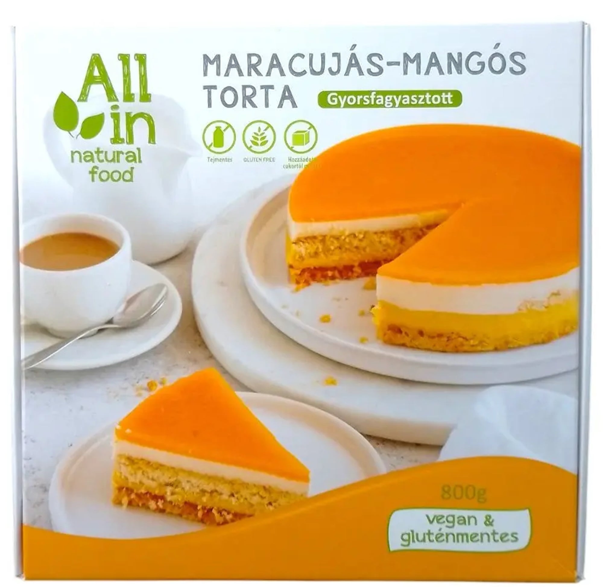 All in Natural Food maracujás mangós torta