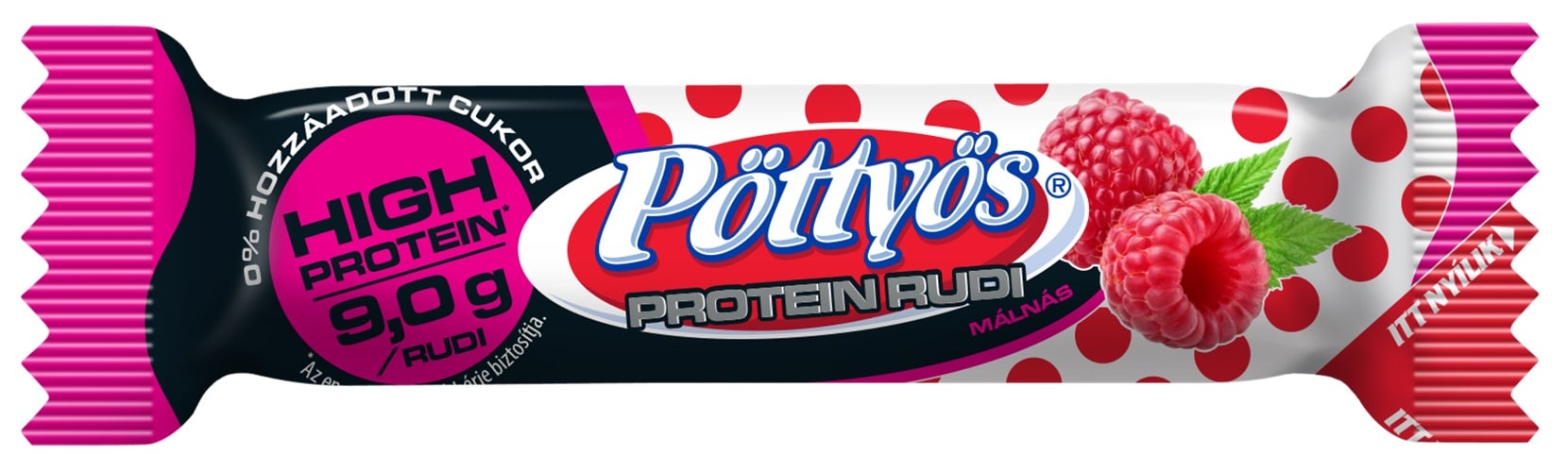 Pöttyös Málnás protein rudi