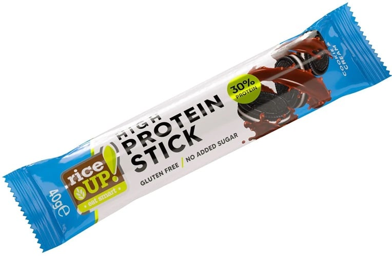 Rice UP fehérje szelet Keksz és krém ízű, hozzáadott cukor nélkül