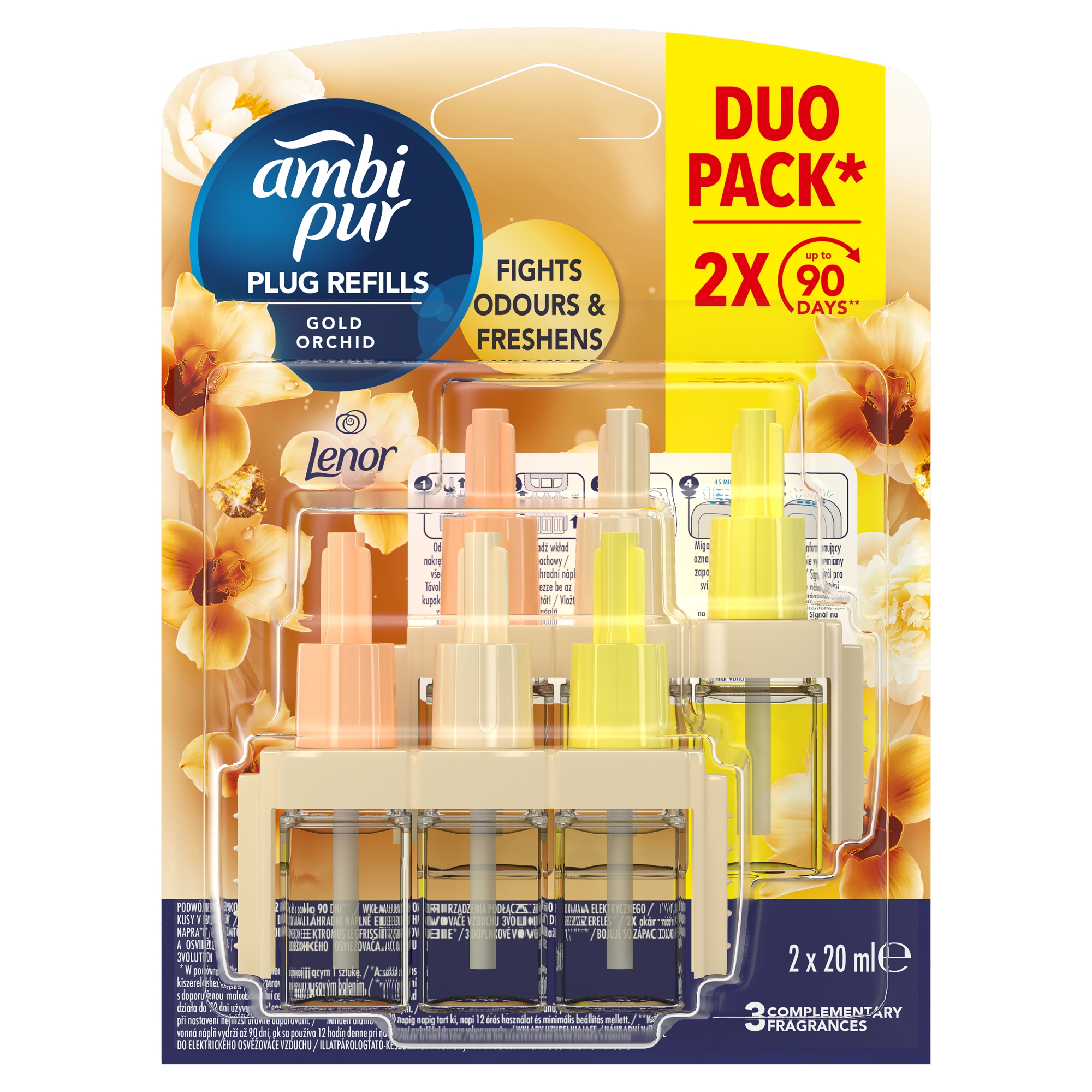Ambi Pur 3Volution Illatpárologtató-utántöltő Gold Orchid 40 ml