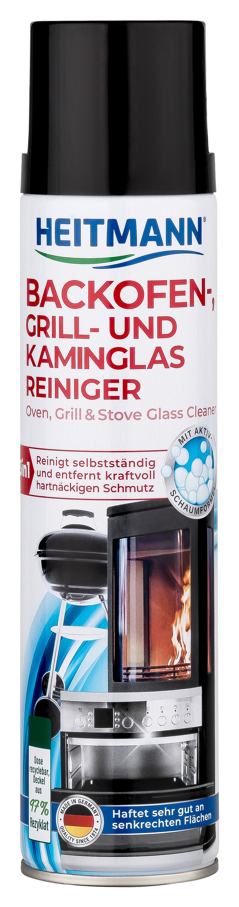 HEITMANN sütő-, grill- és kandallóüveg tisztító hab