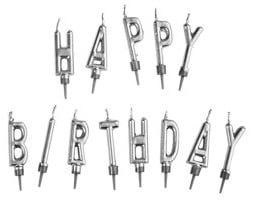 BUTLERS HAPPY BIRTHDAY ezüst gyertya szett